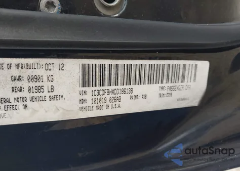 2013 Dodge Dart Sxt from USA, damaged, VIN 1C3CDFBHXDD186138